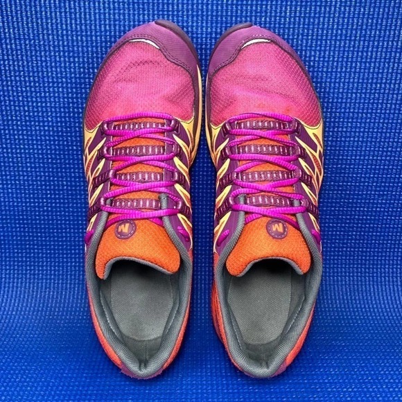 MERRELL ALL OUT FUSE Women`s Size 10 Purple Orange Trail Running Shoes J06326 - Picture 6 of 8